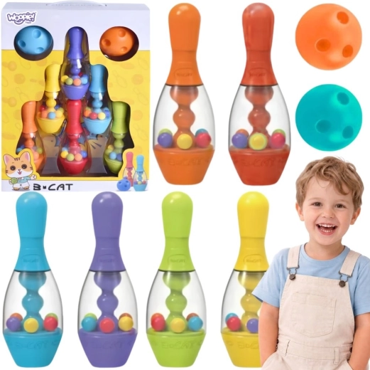 Boliches sensoriales infantiles Woopie - 8 piezas