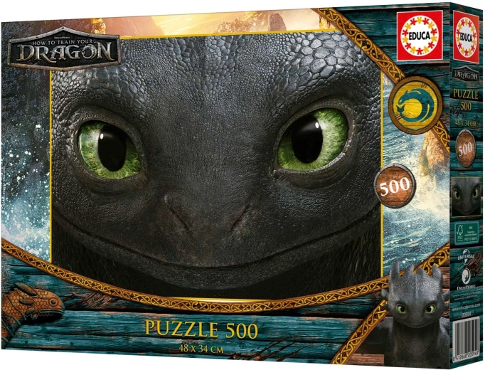 Puzzle Educa Cómo entrenar a tu dragón 500 piezas