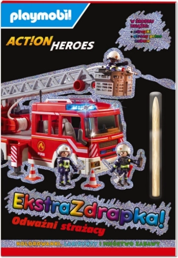 Playmobil Action Heroes – Libro extra para rascar: Valientes bomberos