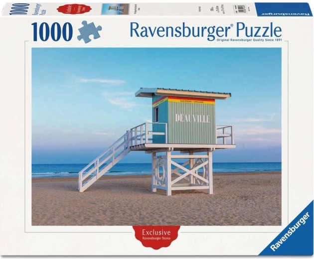 Puzzle Ravensburger Vista de Deauville, Francia 1000 piezas