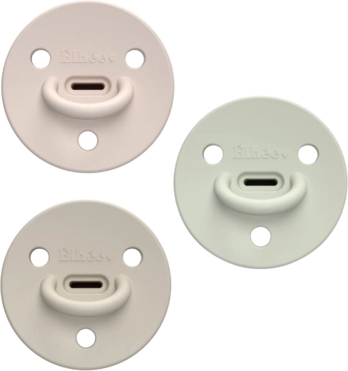 Chupetes de silicona ÉLHÉE ChooChoo Extra-Fine Billie 0–6 meses (3 uds)