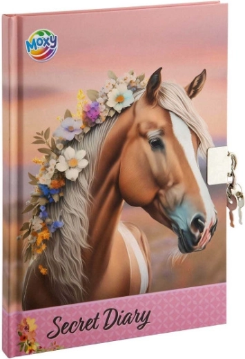 Diario A5 con candado y llave: Caballo