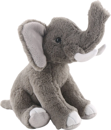 Elefante africano de peluche sentado 21 cm