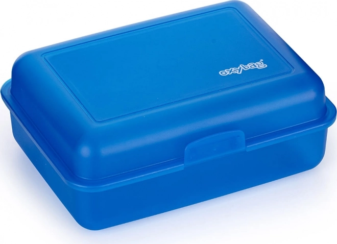 Caja de plástico para merienda azul