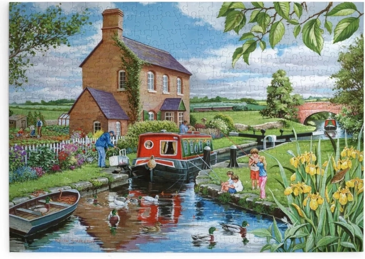House of Puzzles En un paseo por el río, puzzle de 500 piezas