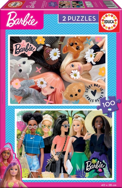 Puzzle EDUCA Barbie 2×100 piezas