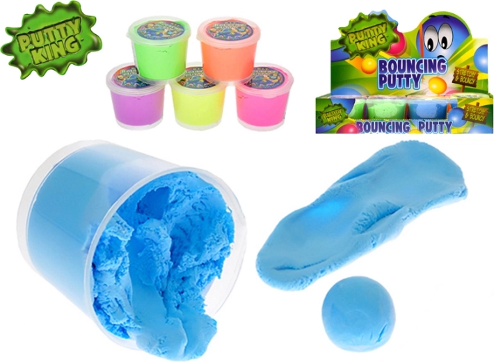 Masa saltarina Putty King 35 g – mezcla de 6 colores en vasito