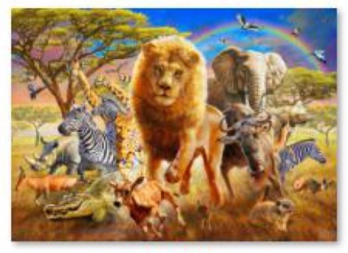Pintura con diamantes – Animales de África 40 × 30 cm