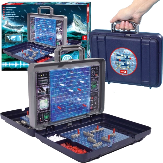 Juego de estrategia familiar Barcos en maletín BITWA MORSKA 5+