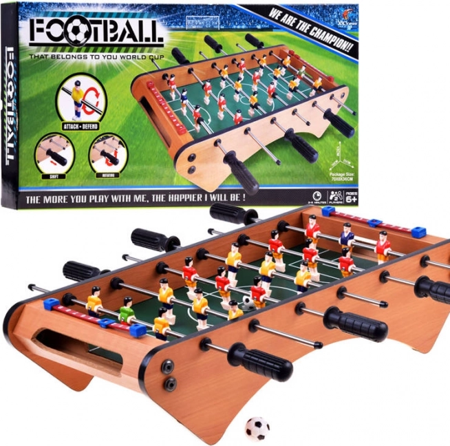 Futbolín de mesa mini de madera