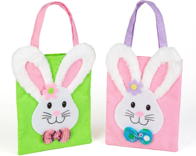 Bolsa de fieltro de Pascua con conejito, 24 × 20 cm - 1 unidad