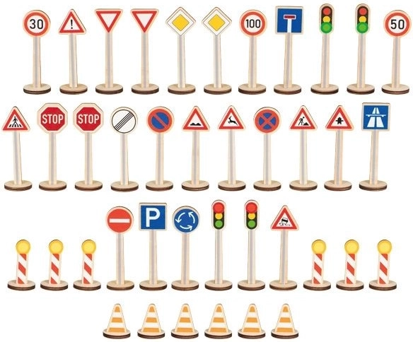 Goki gran set de señales de tráfico – 40 piezas