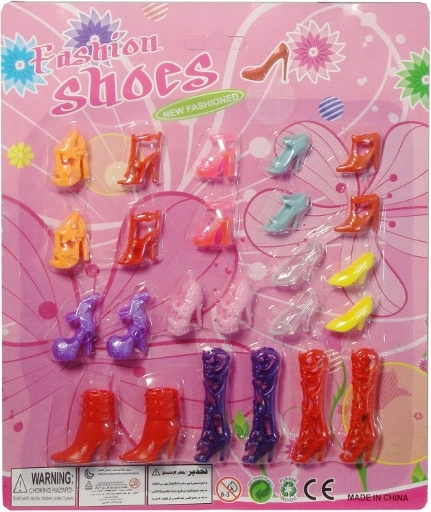 Set de zapatos para muñecas tipo Barbie – 12 pares