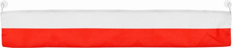 Bandera nacional de Polonia con ventosas para cristal