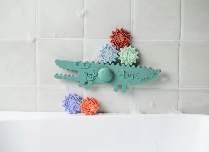 Lilliputiens juego de equilibrio para el baño Cocodrilo