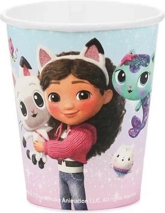 Vasos de papel Gabby’s Dollhouse 250 ml (6 uds.)