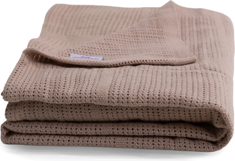 BabyMatex manta de punto de algodón Sisi beige 75 × 100 cm