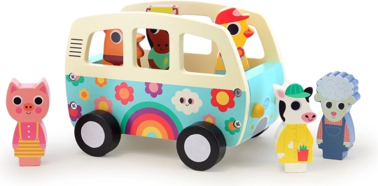 Vilac coche de madera con sonidos de animales de granja – Ingela P. Arrhenius