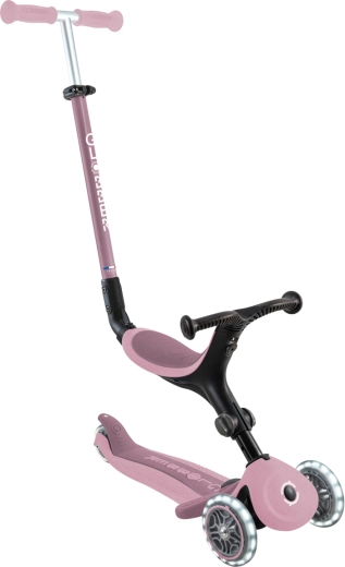 Globber GO UP active lights ecologic 3v1 patinete berry