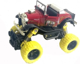 Coche Monster de carreras con mecanismo de cuerda