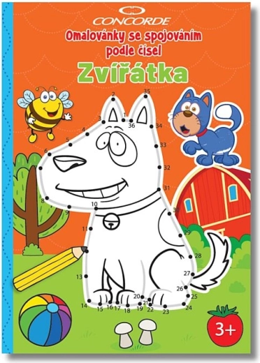 Cuadernos para colorear y unir por números CONCORDE – animalitos