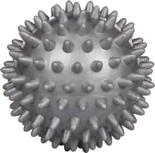 Merco pelota de masaje y rehabilitación tipo «erizo» dura gris 7,5 cm - 1 unidad