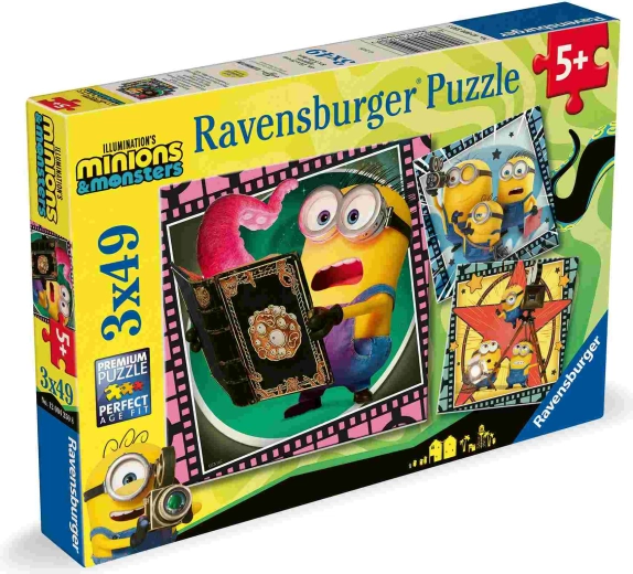 Puzzle Minions 3, 3 × 49 piezas