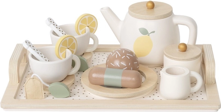 Juego de té de madera con limones Jabadabado