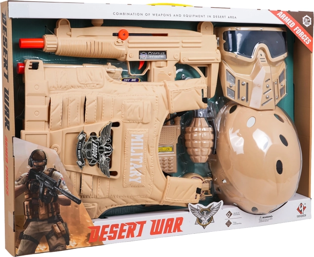 Set militar de arena para niños