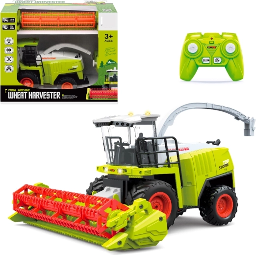 Cosechadora RC 1:24 con luz y sonido