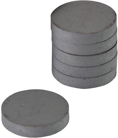 Imanes redondos súper potentes de 22 mm, negros (6 uds.)
