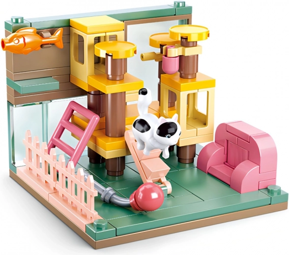 Sluban Mini Set de construcción Rincón para gatos