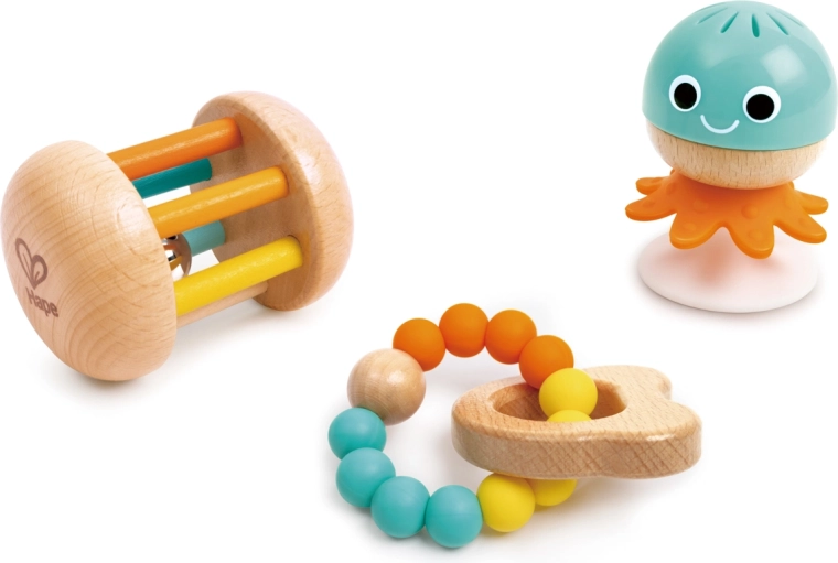 Set sensorial Hape de juguetes para bebés y niños pequeños - 3 unidades