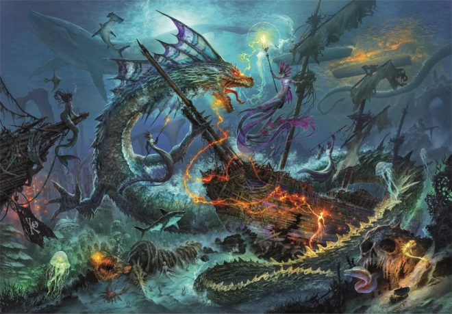 Puzzle de 3000 piezas Batalla submarina CLEMENTONI