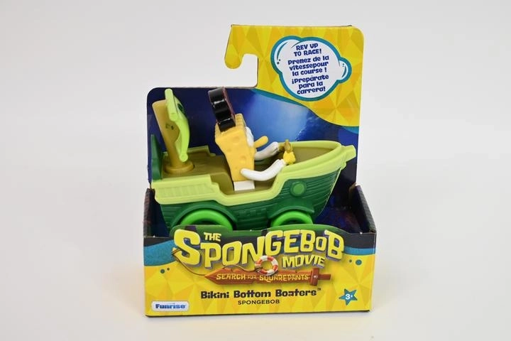 Vehículo de película de SpongeBob – barco pirata con ruedas y figura