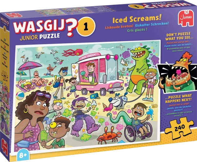 Puzzle Jumbo Wasgij Junior 1: ¡Gritos helados! 240 piezas