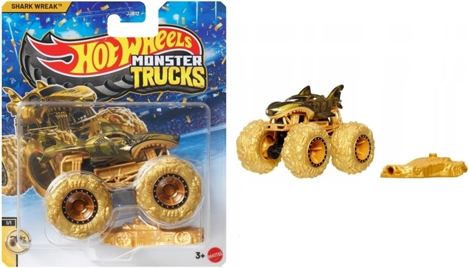 Hot Wheels Monster Trucks Shark Wreak coche 1:64