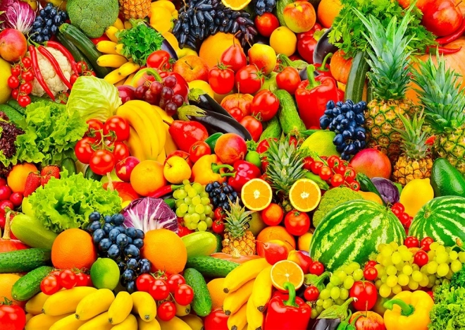 Disfruta del puzzle Frutas y verduras 1000 piezas