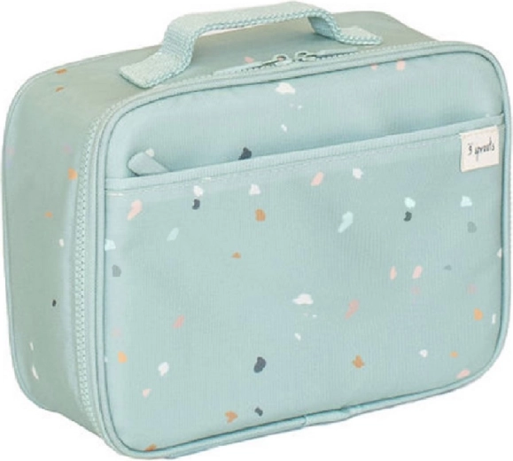 3 Sprouts bolsa para el almuerzo de PET reciclado terrazzo verde