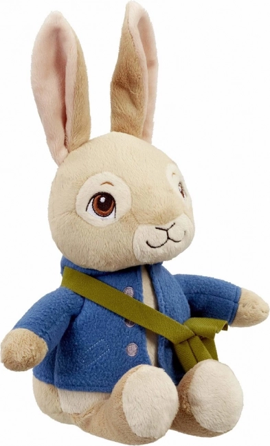 Conejito Pedro de peluche parlante con pilas reemplazables, 27 cm