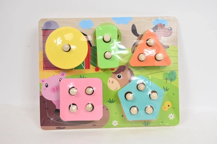 Encajable de madera de formas geométricas SmilyPlay
