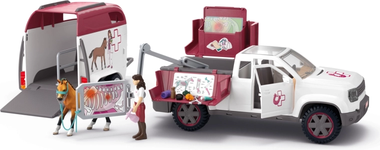 Schleich Horse Club veterinaria móvil con remolque