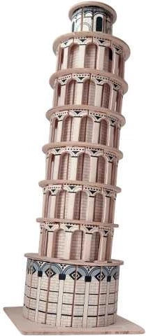 Woodcraft Rompecabezas 3D de madera Torre inclinada