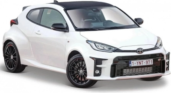 Modelo Toyota Yaris 2021 blanco 1/24