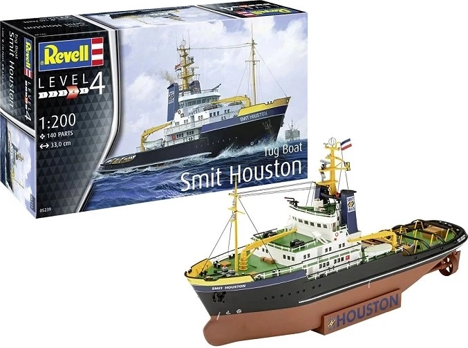 Maqueta de plástico del barco Smit Houston a escala 1:200