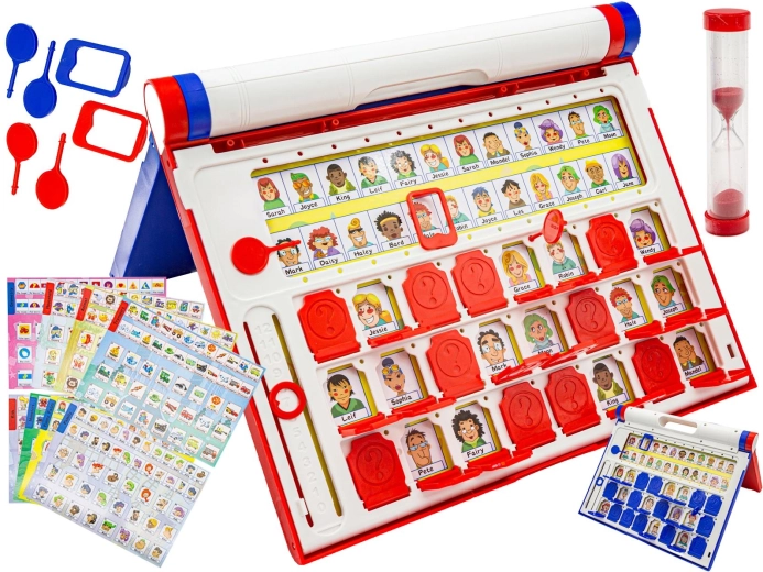 ¿Adivina quién? juego de mesa de memoria con tablero y 8 cartas