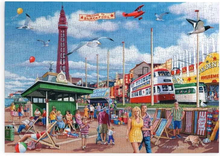 Puzzle House of Puzzles Paseo marítimo de Blackpool, 500 piezas grandes