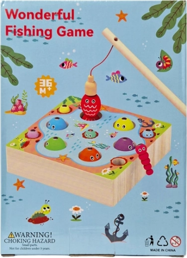 Juego de madera de pescaditos – pesca magnética
