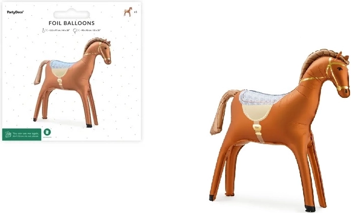 Globo de foil Caballo 112 × 97 cm