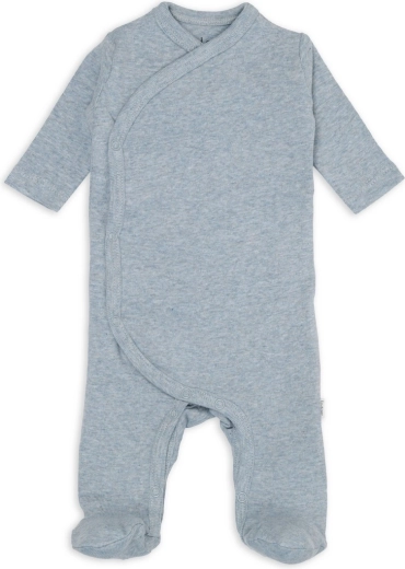 Mono para recién nacido Lodger Melange blue fogg, talla 50 - 1 pieza